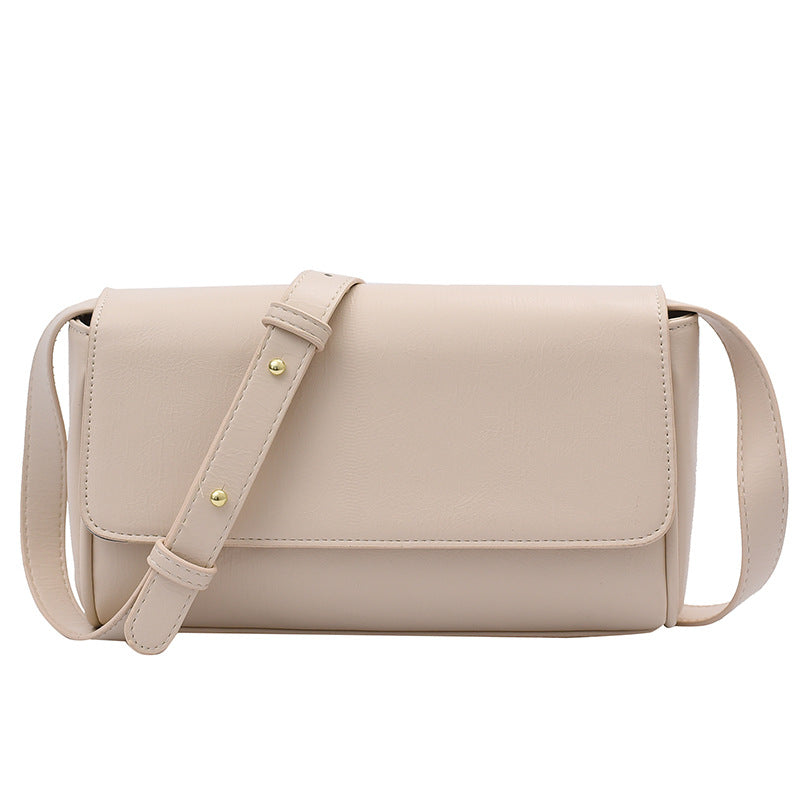 Simple Commuter Solid Color Winter Shoulder Bag