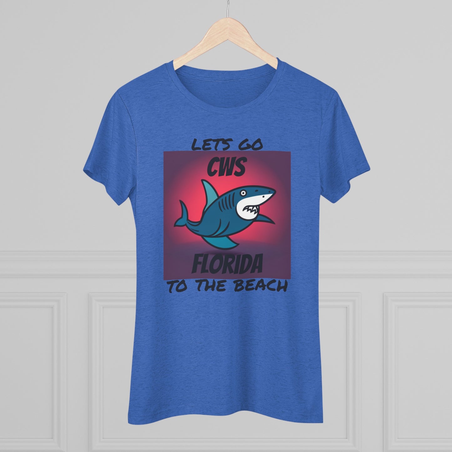 CWS Florida Funny Shark Triblend-T-Shirt für Damen von Cozy Winter Store (Versand nur innerhalb der USA)