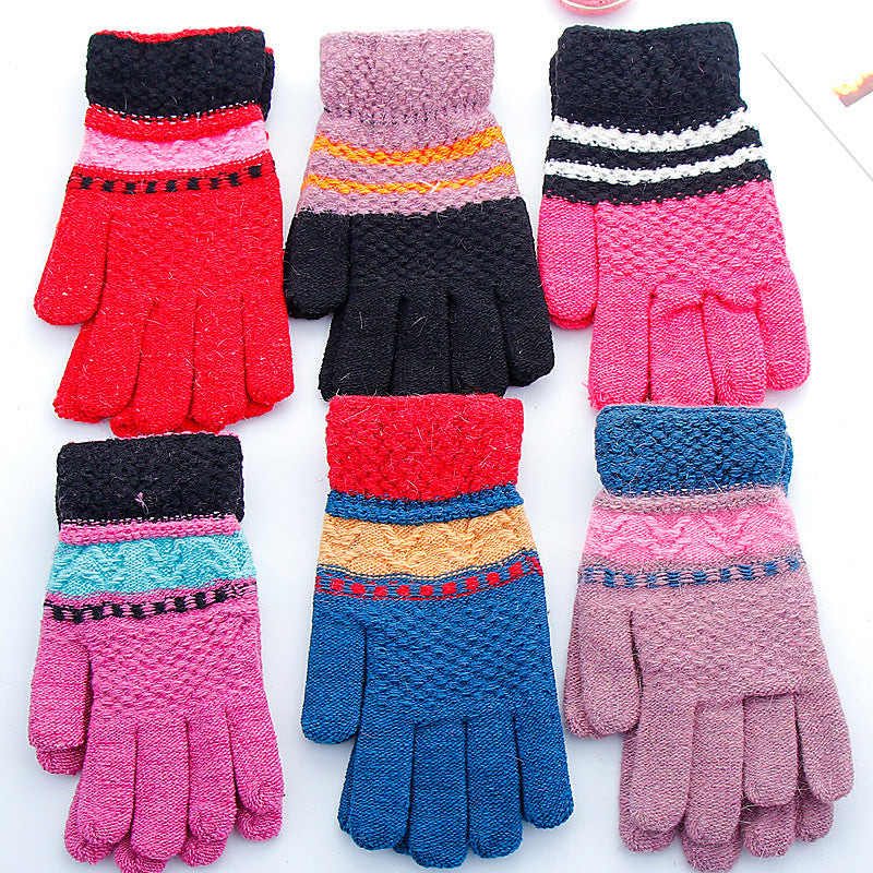 Warme Strickhandschuhe