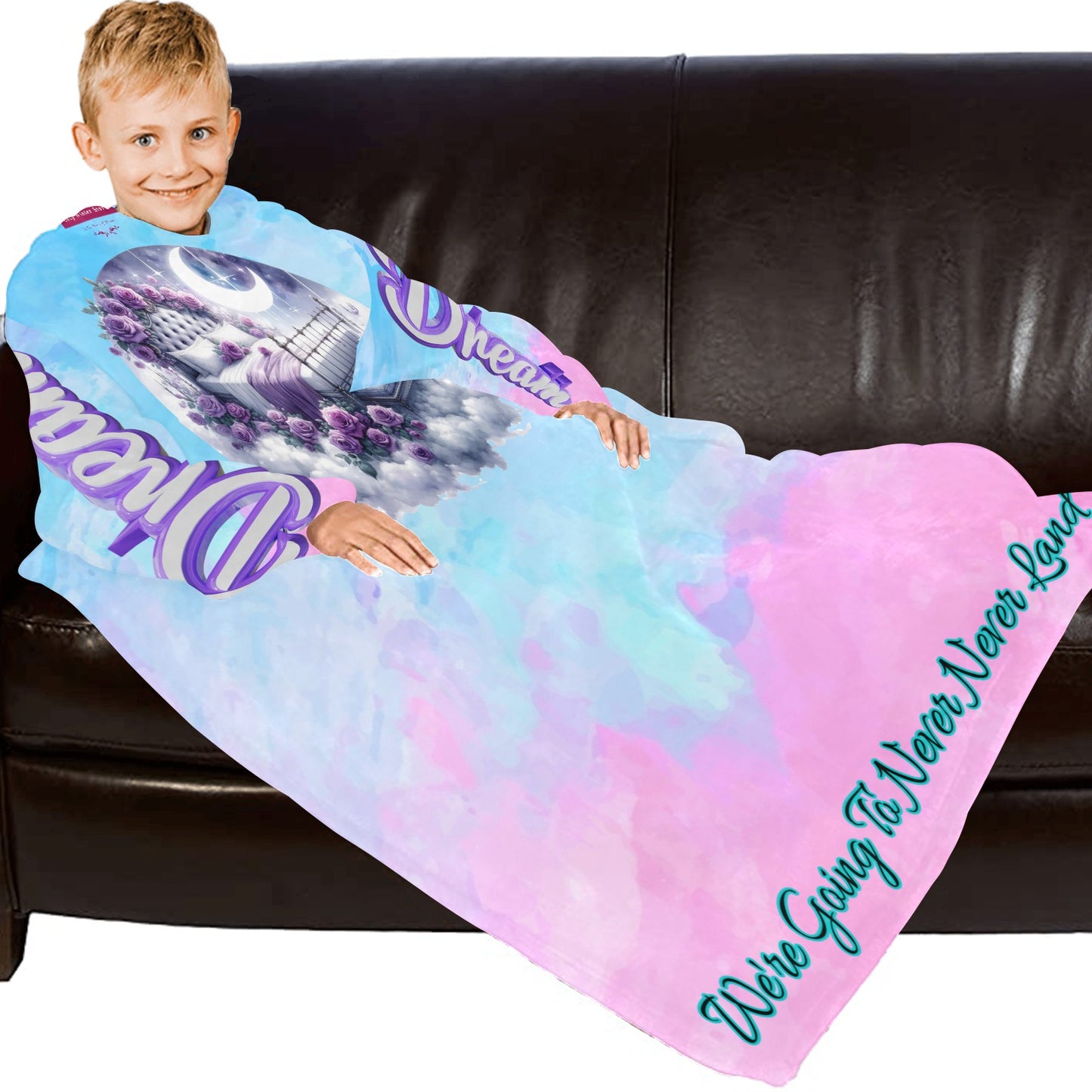 CWS Cozy Blankets Blanket Robe with Sleeves for Kids by Cozy Winter Store