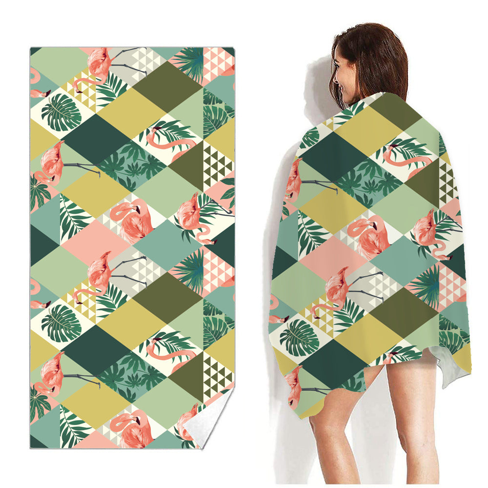 Beach Towel Printed Swimming Sweat Towel