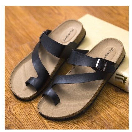 Kork-Slipper-Sandalen