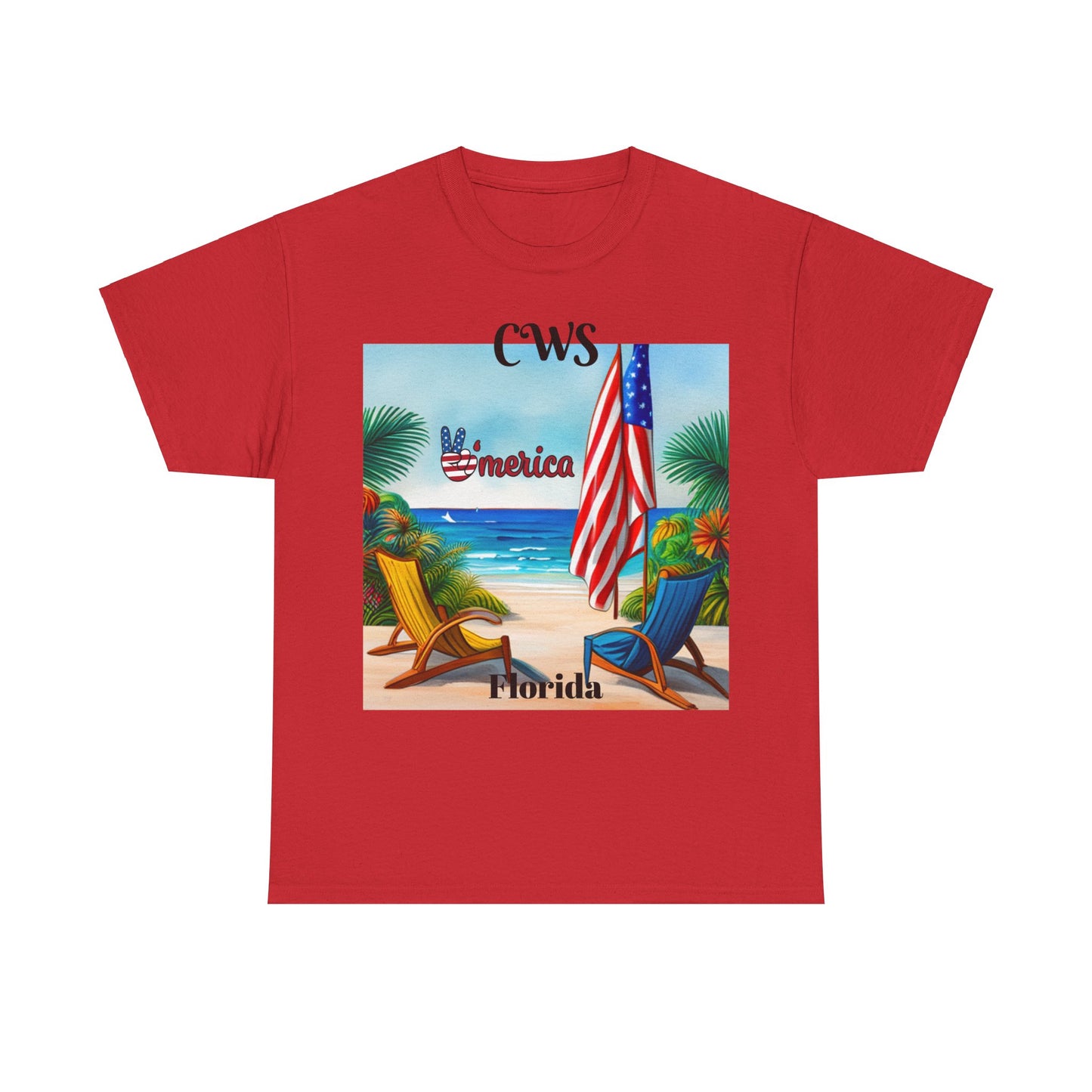 CWS Florida Unisex Heavy Cotton Tee By Cozy Winter Store