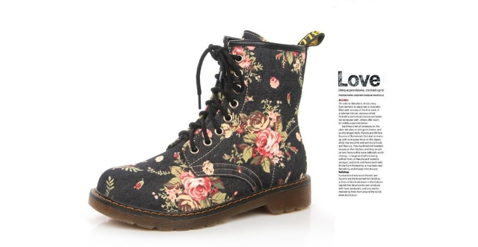 DocStride's RetroFlora Western  Boots