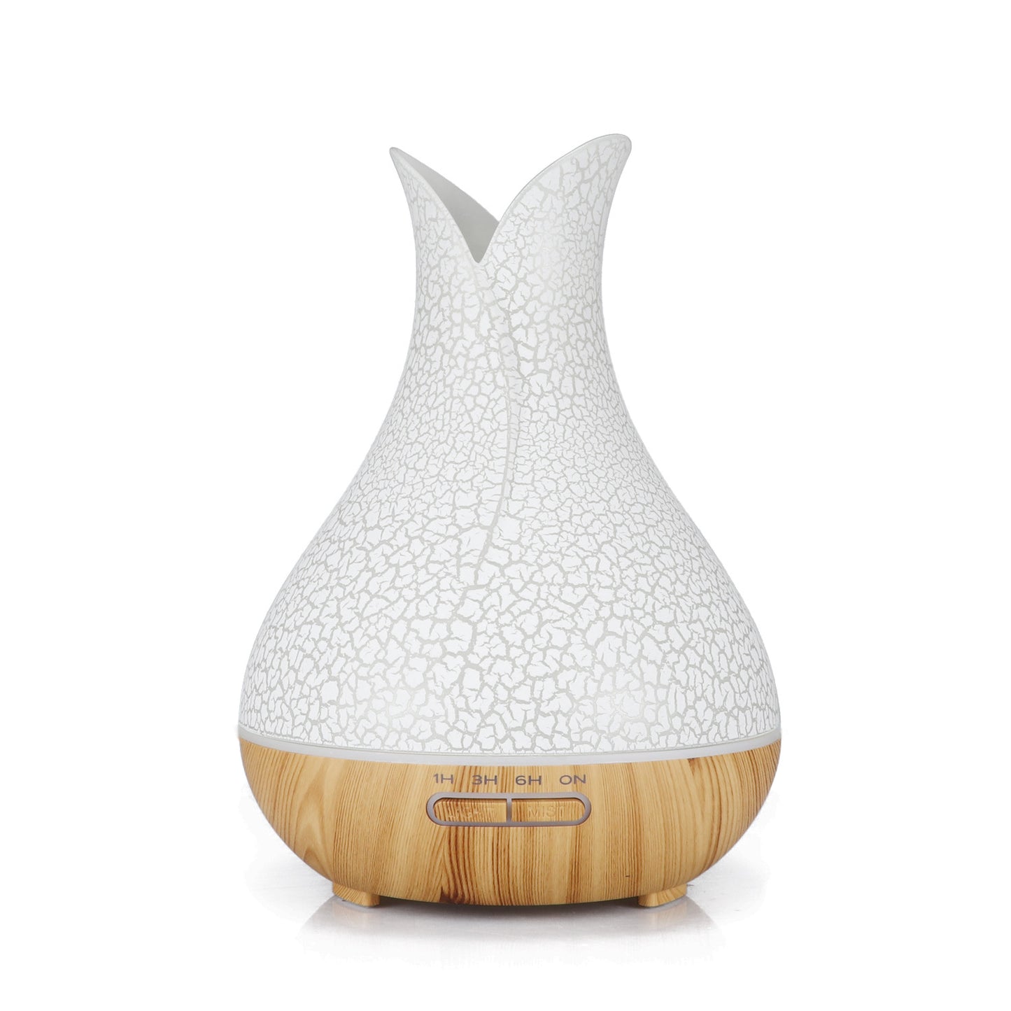 Riss Holzmaserung Aroma Diffusor Luftbefeuchter Mini Home Desktop ätherisches Öl Gesicht Zerstäuber bunte Aroma Lampe