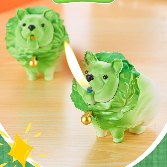 Creative Jade Cabbage Dog Gas Lighters