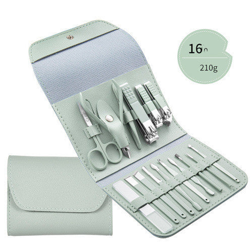 Professionelles Scheren- und Nagelknipser-Set, Ohrlöffel, Zange für abgestorbene Hautzellen, Nagelschneidezange, Pediküremesser, Nagelrillenschneider