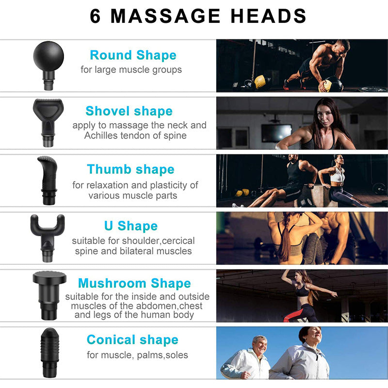 LCD Massage Fascia Gun Abnehmen Körper Muskel Entspannung Zurück Muscle Tiefe Schulter Massager Tissue Fuß Für Neck Vibration Le K6J0