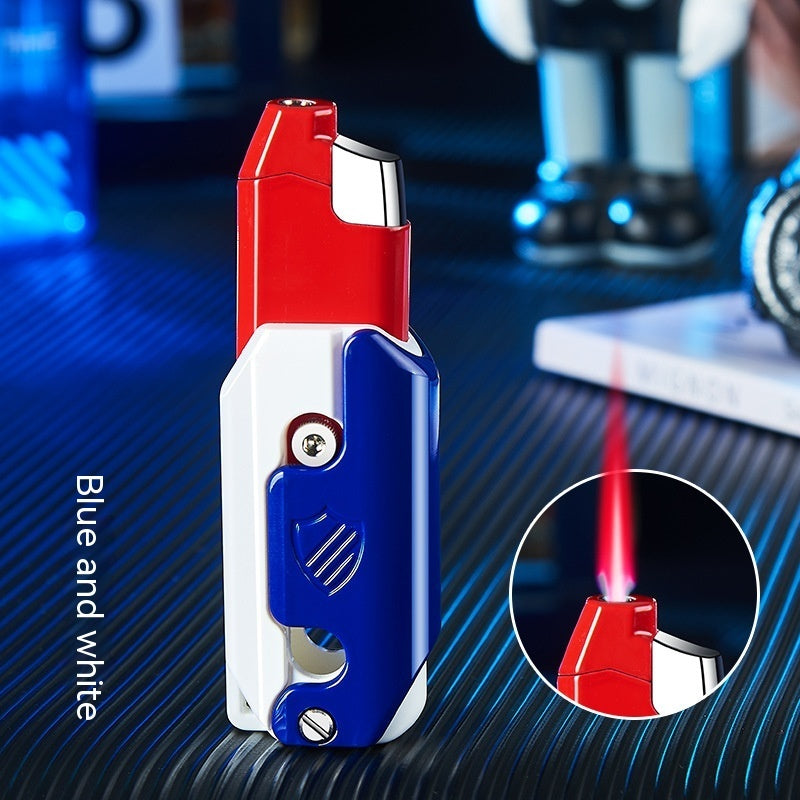 Creative Personality Metal Slim Grinding Wheel Gas Lighters