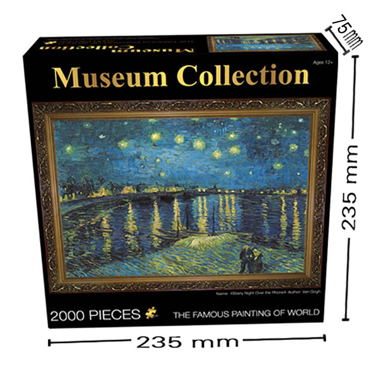 Puzzle Ideas Flat 2000 Pieces Jigsaw Oil Painting