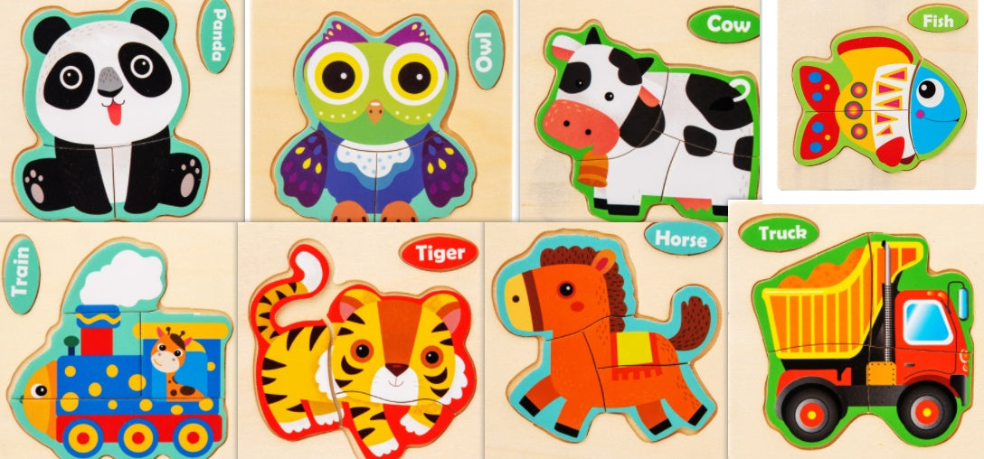 Three-dimensional Cartoon Pattern Puzzle Toy