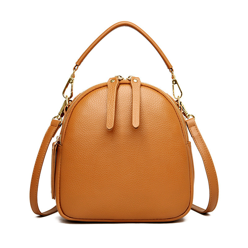 LuxeAura: The Top Layer Cowhide Leather Chain Bag, a symbol of timeless sophistication and style.