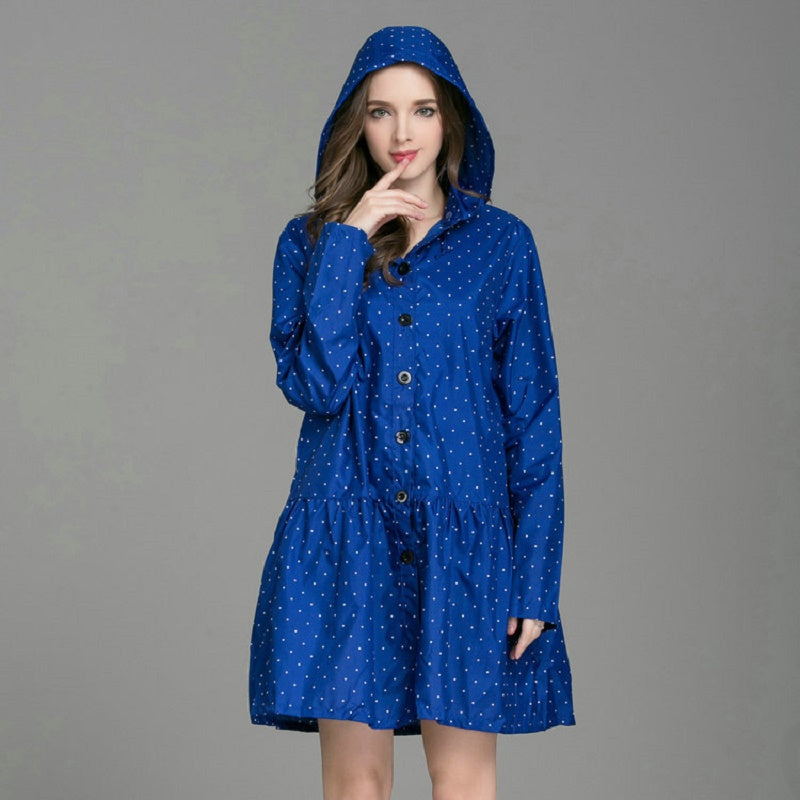 Princess skirt folds fashion adult raincoat poncho