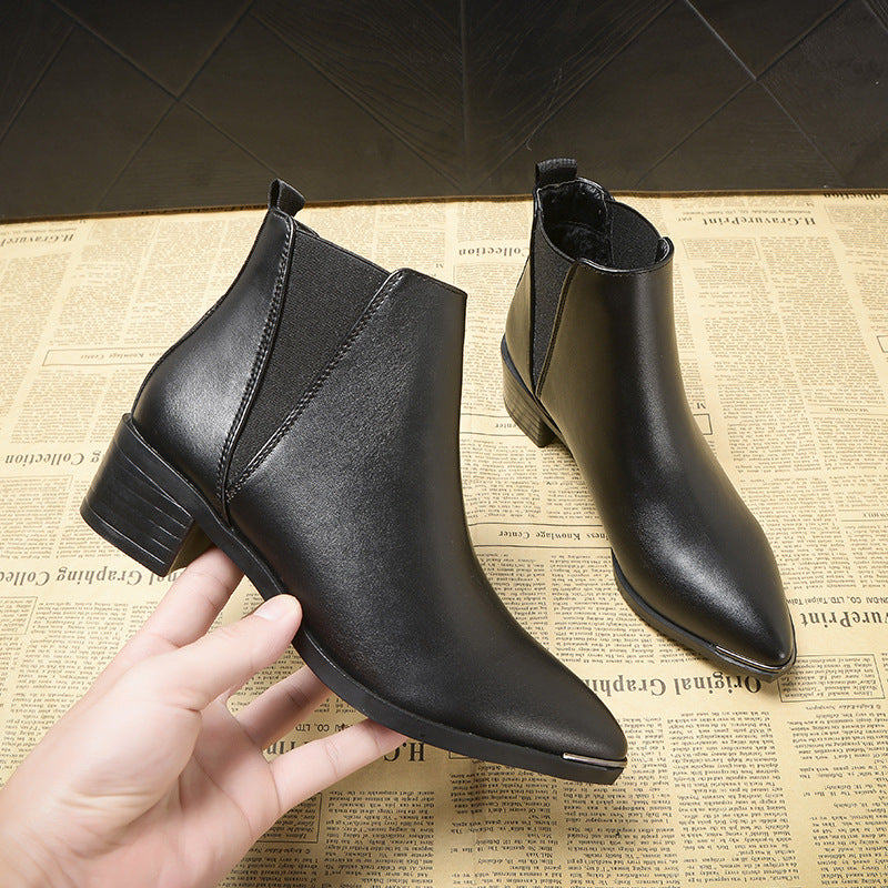 DocStride's MartinGlam High-Heel Ankle Boots