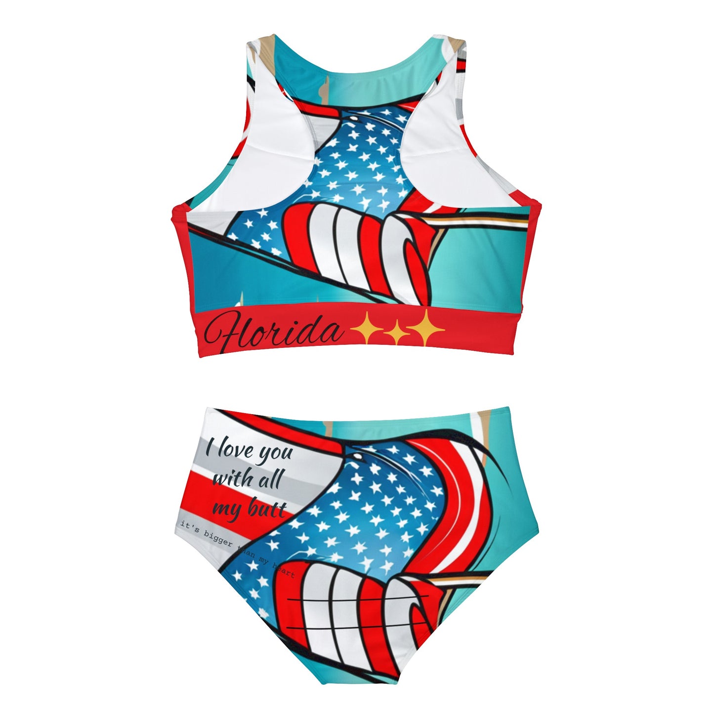 CWS Florida Sporty Bikini Set By Cozy Winter Store (ships within USA only)