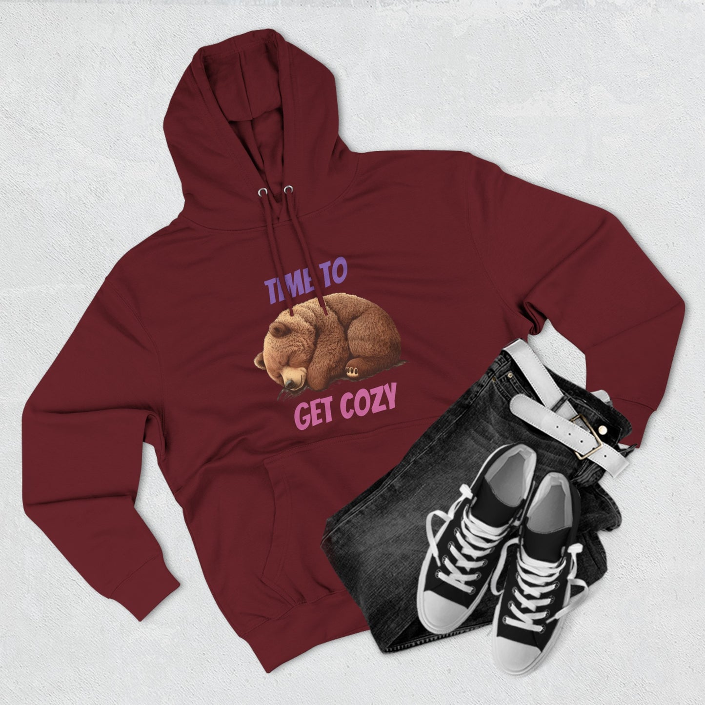 CWS Cozy Bear Three-Panel Fleece Hoodie By Cozy Winter Store