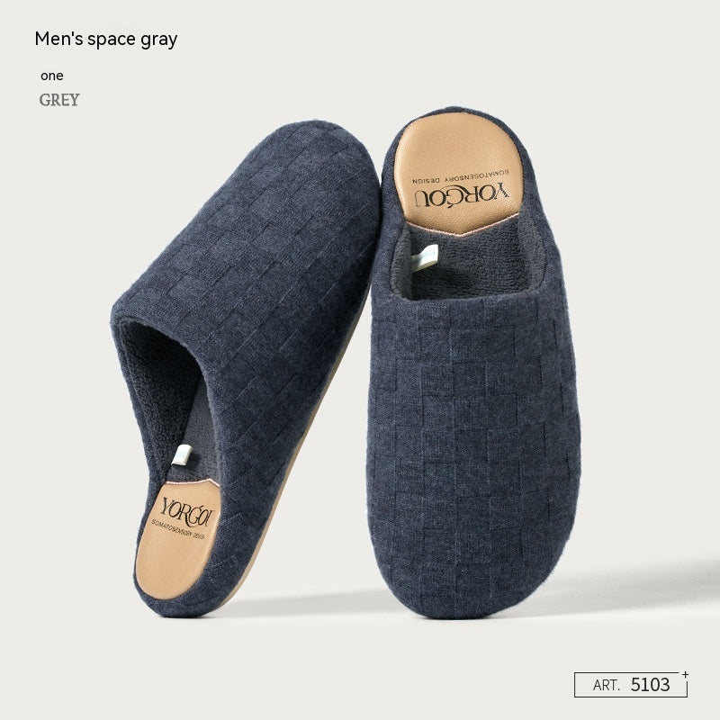 CoralCozy: Thermal base cotton slippers with coral fleece for ultimate warmth.