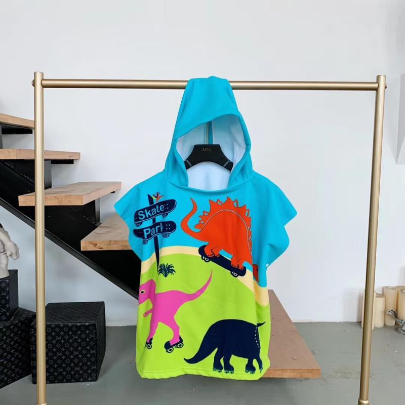 Hooded Bathrobe Cloak For Boys And Girls