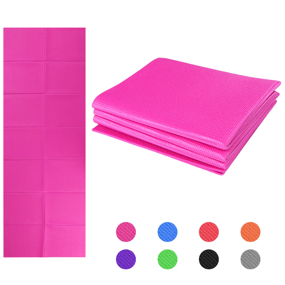 Non Slip Yoga Mat 3 Folding Gymnastics Mat Fitness Exercise Gym Oxford Airtrack Panel Tumbling Climbing Pilates Pad Air Track