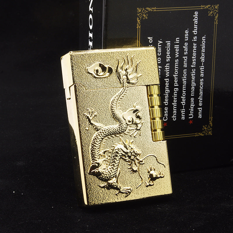 Embossed Chinese Dragon Gas Lighters