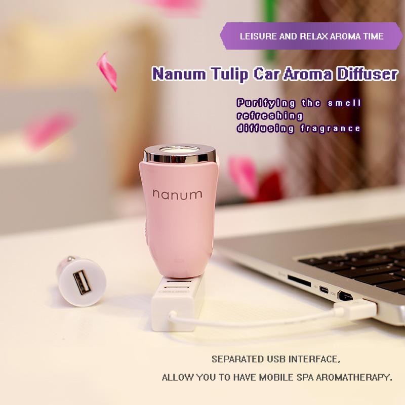 USB Car Essential Oil Diffuser Air Refresher Ultrasonic Humidifier