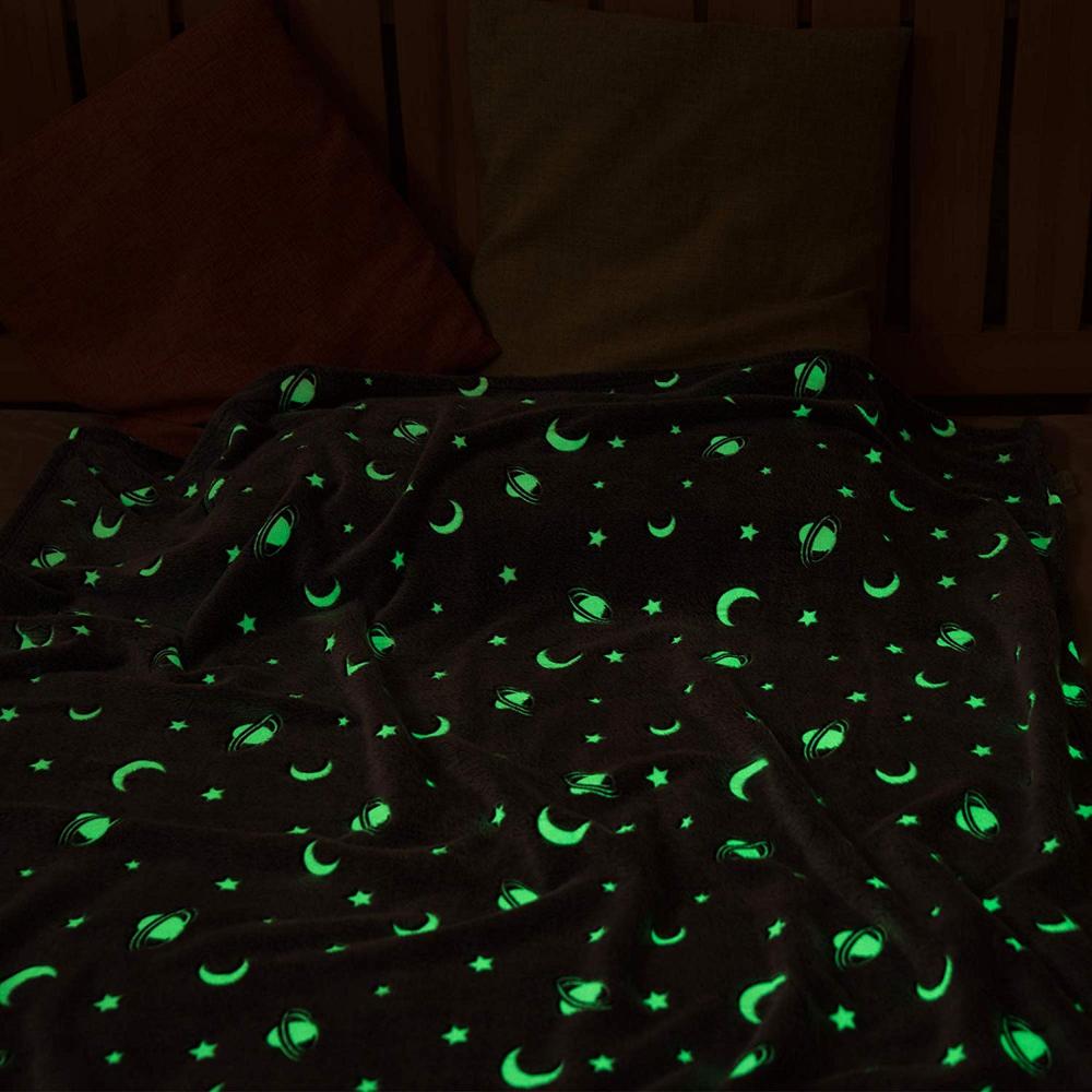 Magic Glow In The Dark Blanket luminous blanket children blanket fluorescent blanket