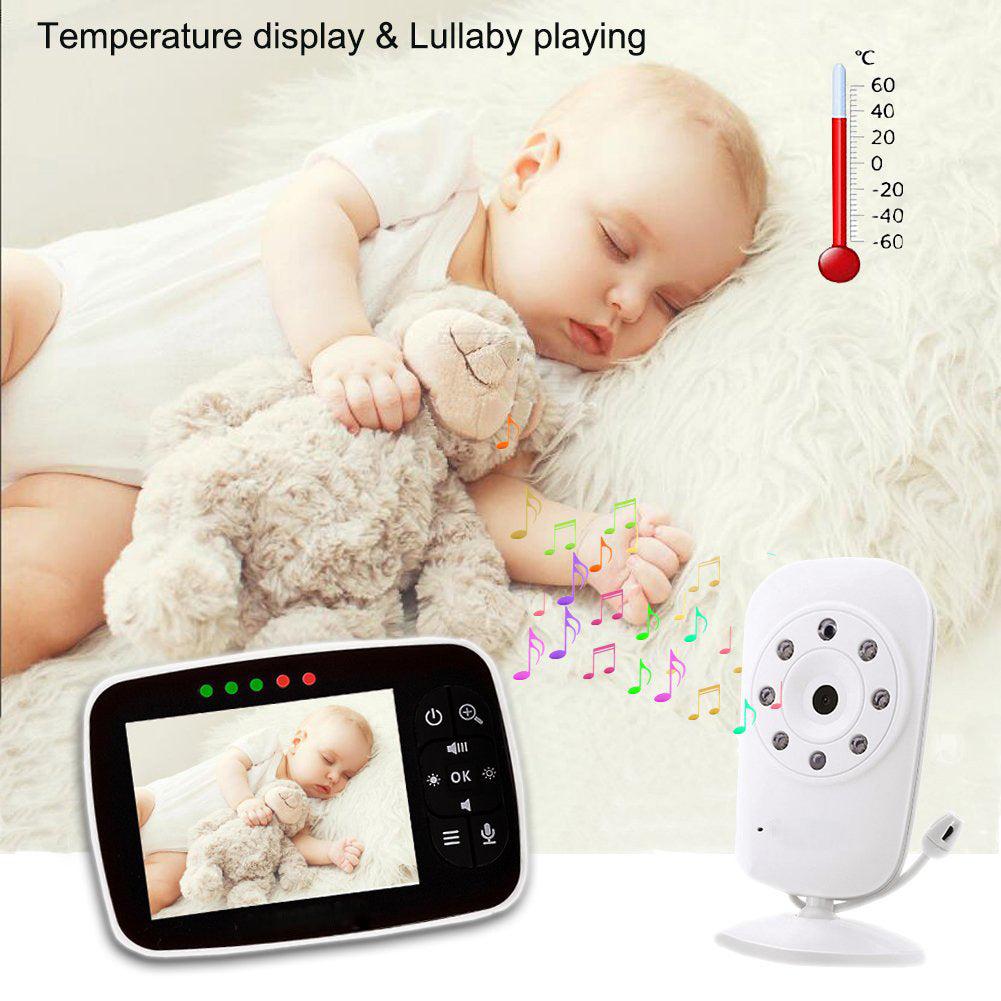 3.5 Inch Digital Wireless Baby Monitor Two-way Intercom Night Vision