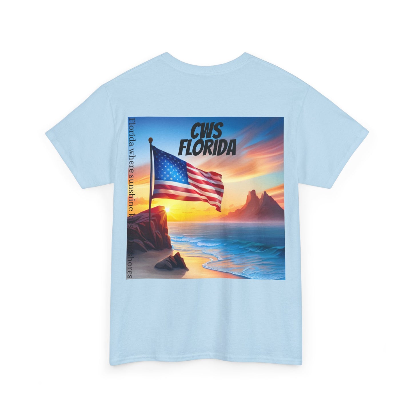 CWS Florida Unisex Heavy Cotton Tee By Cozy Winter Store