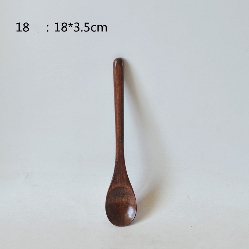 Small Customized Lettering Japanese Children Wooden Soup Spoon