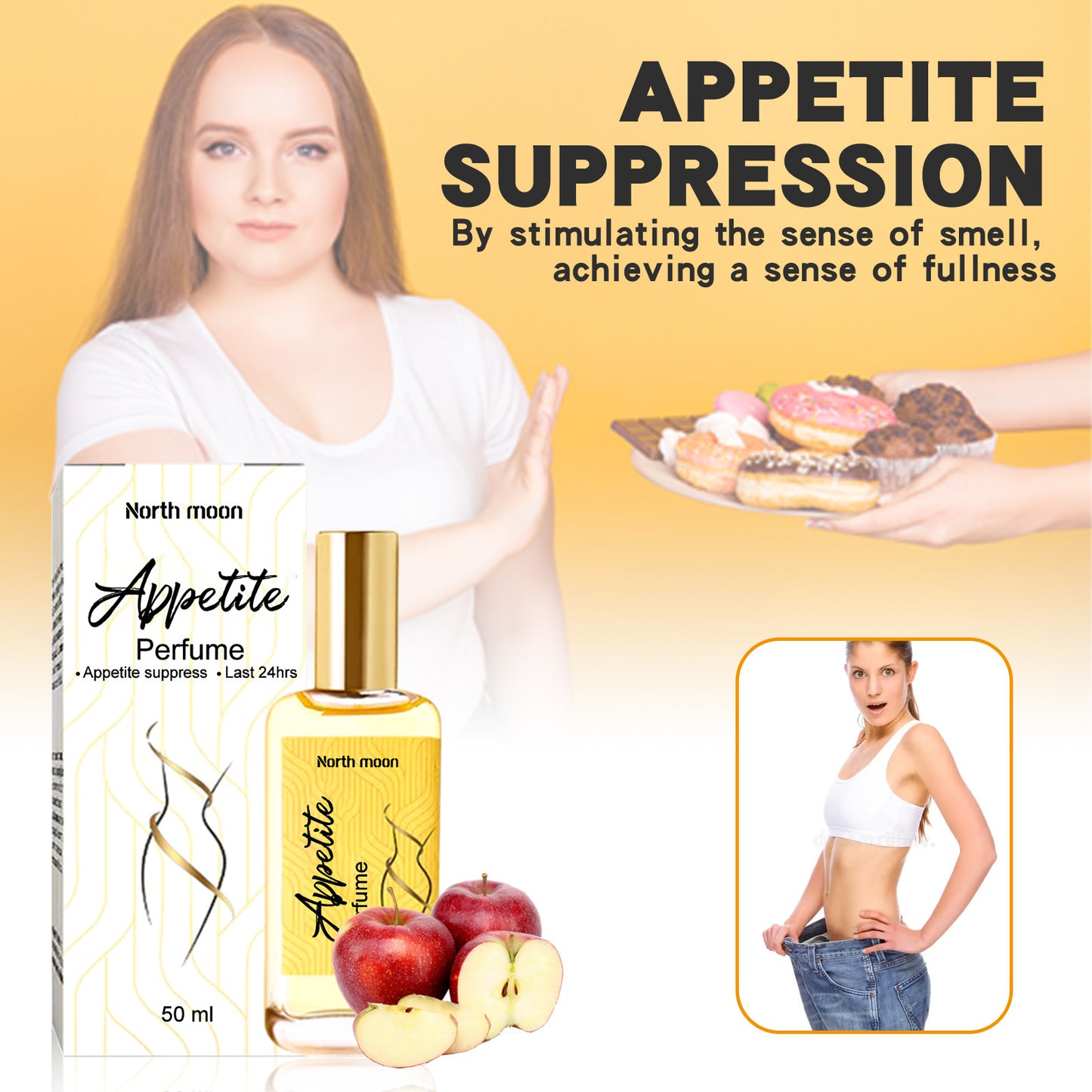 Essence Elysium presents: Noth Moon Appetite Supression Light Perfume, with Natural Fragrance.