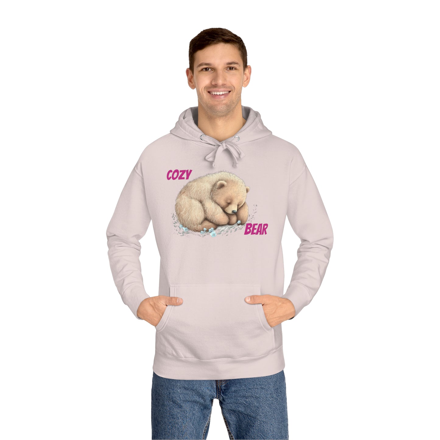 CWS Cozy Bear Unisex Fleece Hoodie By Cozy Winter Store