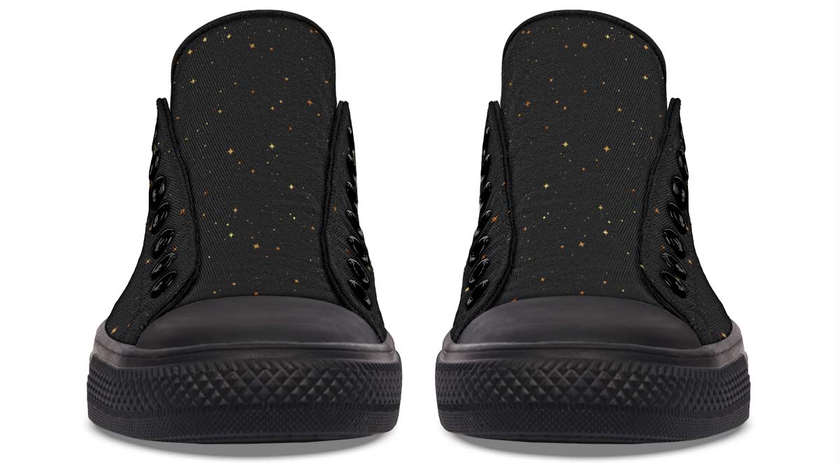 UrbanKicks Golden Moon Fashion Printed Couple High Top Canvas Shoes