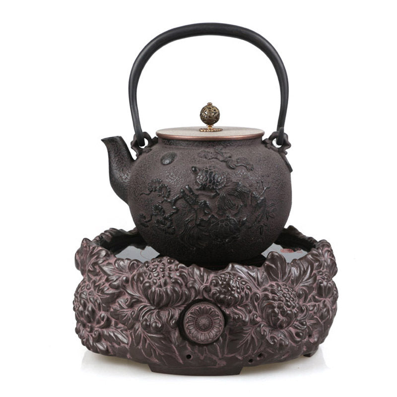 Household Fashion Pig Iron Pot Tea Set