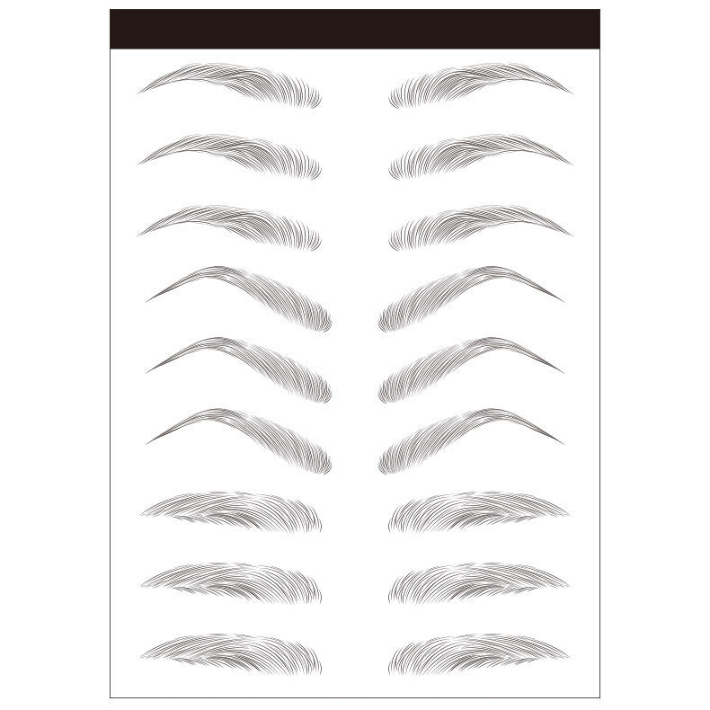 Waterproof 6D Eyebrow Tattoo Semi-Permanent Embroidery Natural Long Lasting Fake Eyebrow