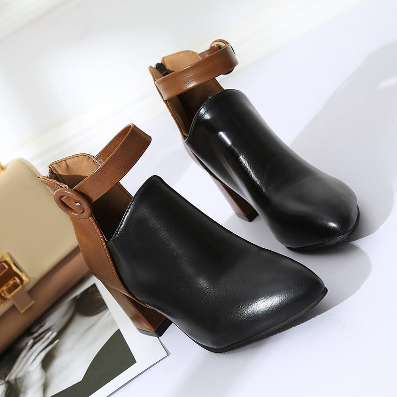 Effortlessly chic, LunaEase's Back-Zipper Ankle Boots combine style and ease for a seamless fashion-forward step.