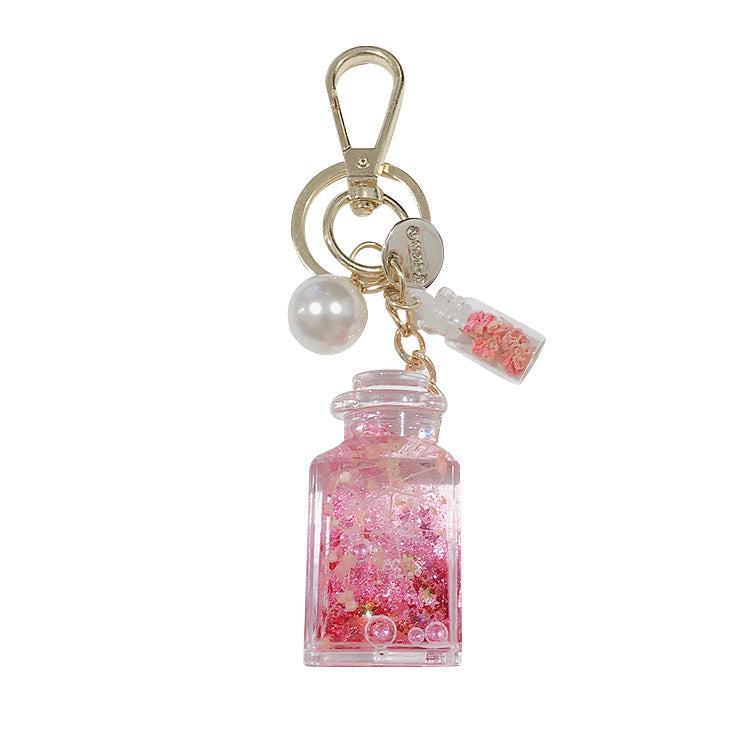 Essence Elysium: Creative Quicksand Keychain Women's Perfume Bottle.