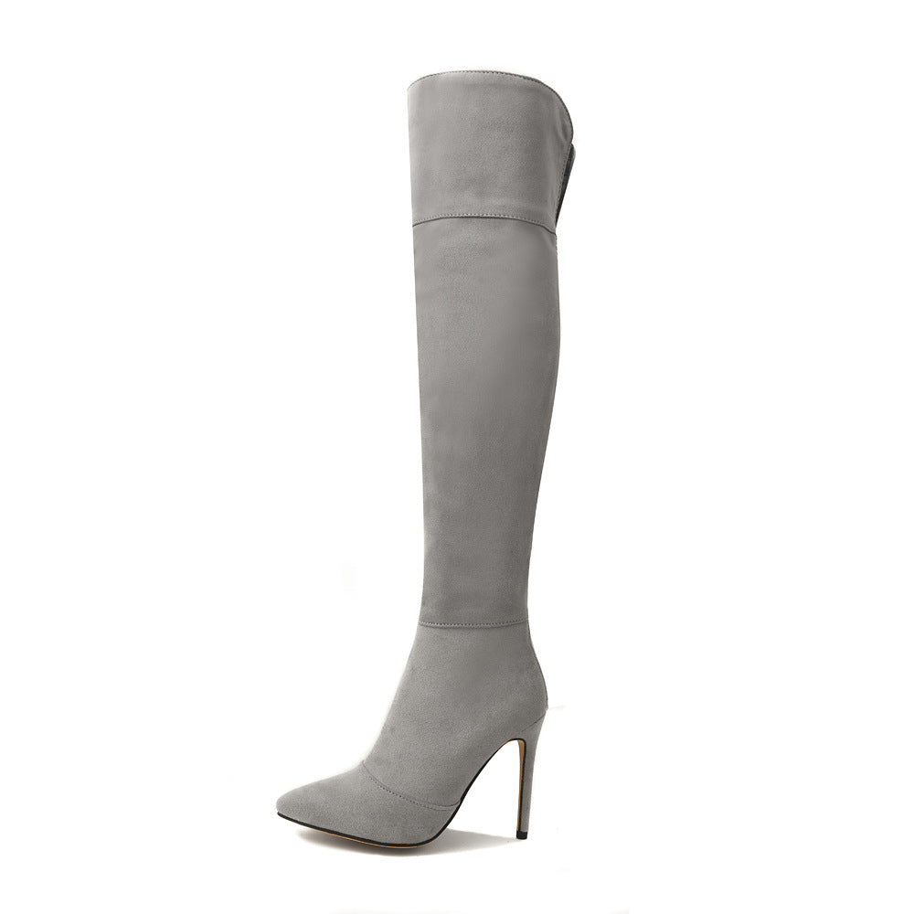 Command attention with DivaDance Over The Knee Boots: Stiletto sophistication, extended sizes.