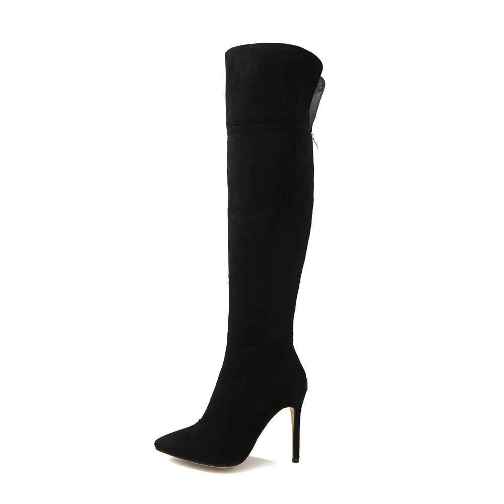 Command attention with DivaDance Over The Knee Boots: Stiletto sophistication, extended sizes.