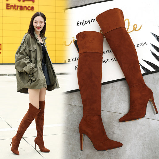 Command attention with DivaDance Over The Knee Boots: Stiletto sophistication, extended sizes.