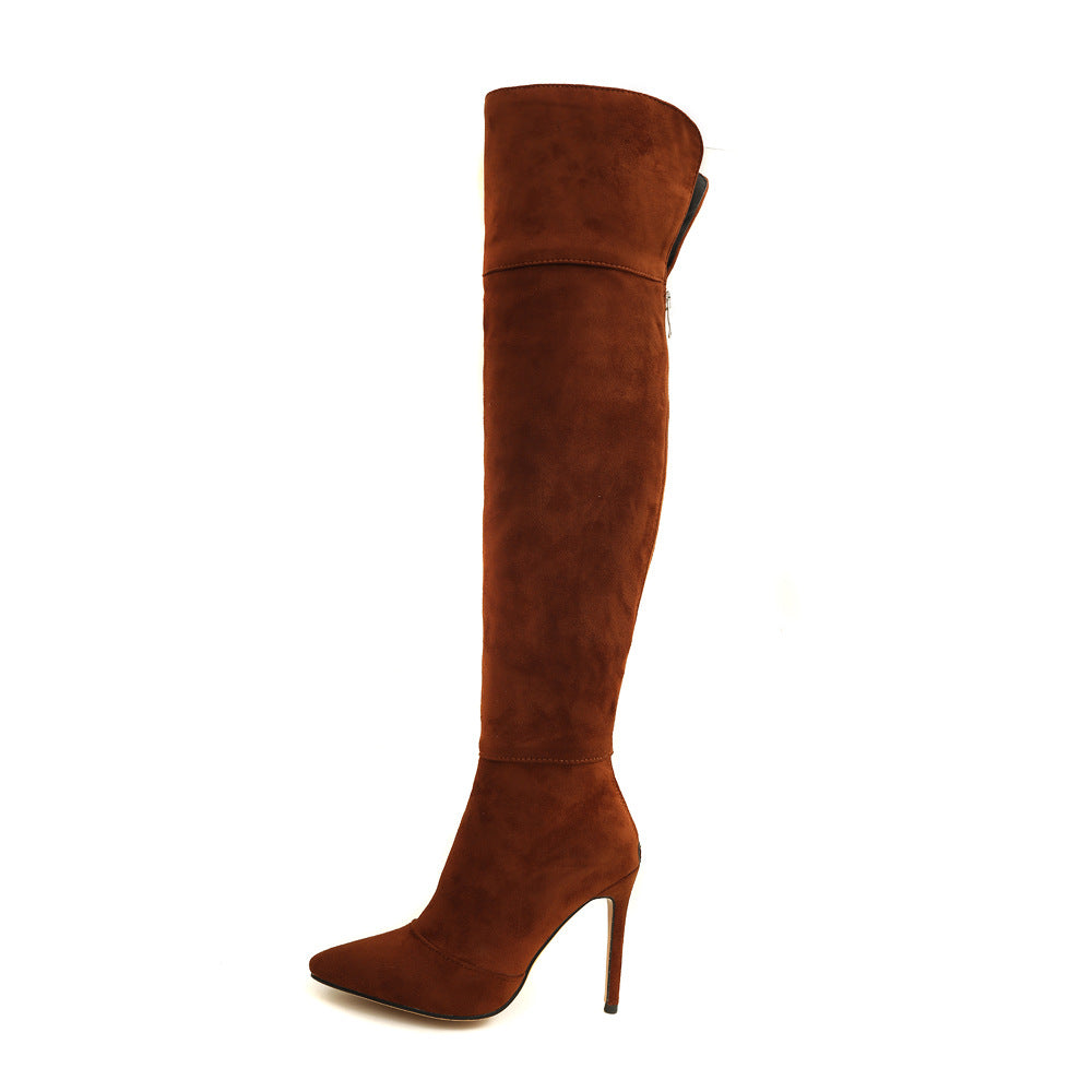 Command attention with DivaDance Over The Knee Boots: Stiletto sophistication, extended sizes.