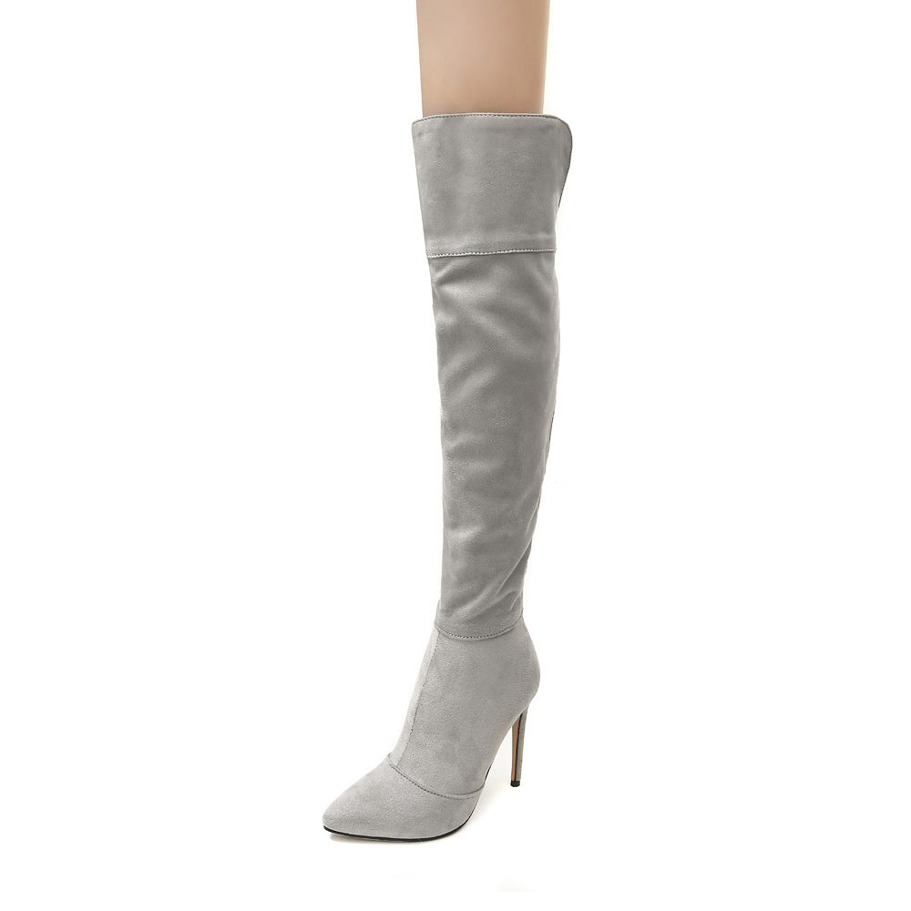 Command attention with DivaDance Over The Knee Boots: Stiletto sophistication, extended sizes.