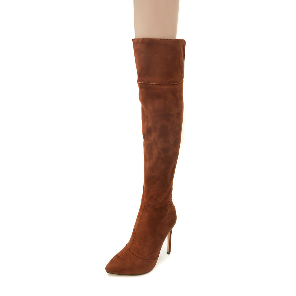 Command attention with DivaDance Over The Knee Boots: Stiletto sophistication, extended sizes.