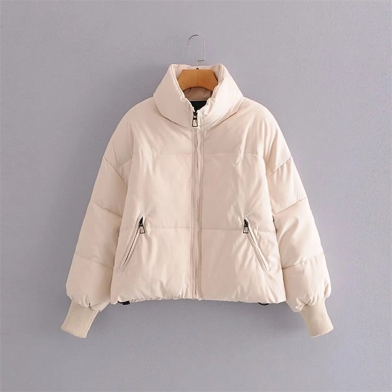 Cotton Jacket Female Ins Loose Thin Warm Bread Clothes Short Down Cotton Clothing Winter