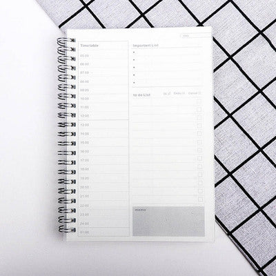 Daily Planner Schedule Work Efficiency Stationery Book