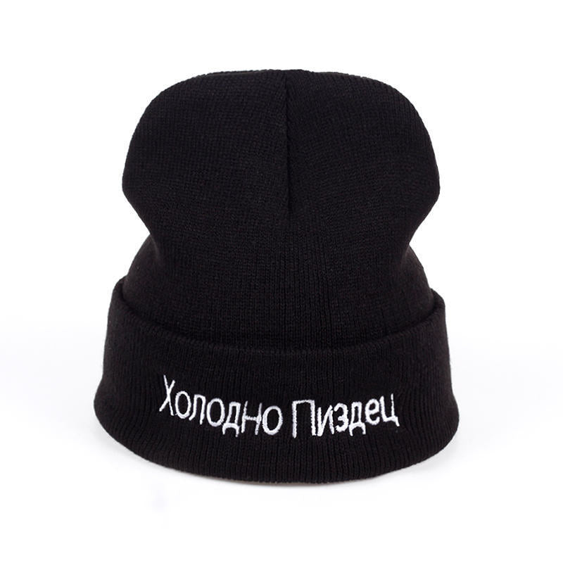 Men And Women Embroidered Knitted Hats