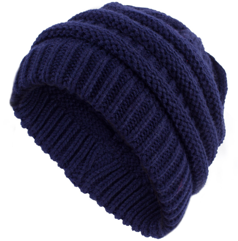 Beanie-Mütze mit hohem Dutt und Pferdeschwanz, dick, weich, dehnbar, Zopfmuster, warm, flauschig, gefüttert, Totenkopf-Mütze, Acryl-Mützen für Herren und Damen