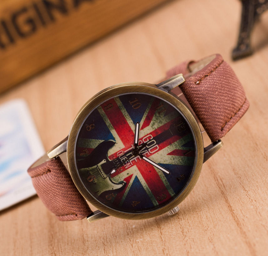 Armbanduhr mit britischer Flagge