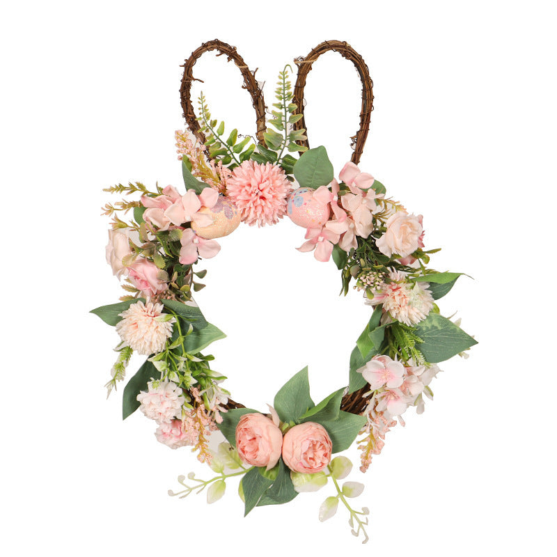 Wreath Easter Chrysanthemum Rabbit