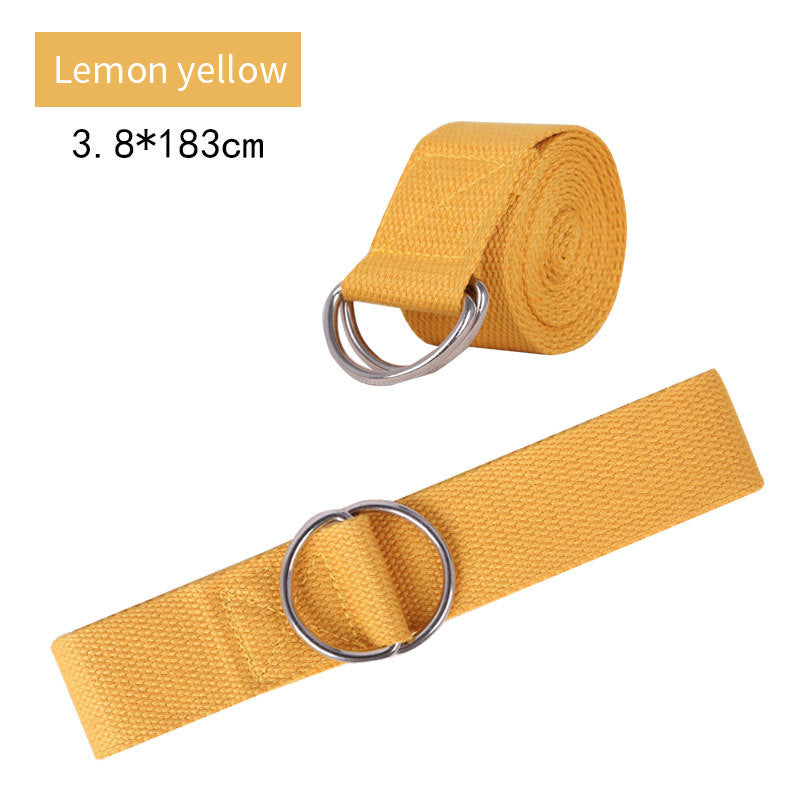 Pure Cotton Yoga Stretch Belt Fitness Tension Belt