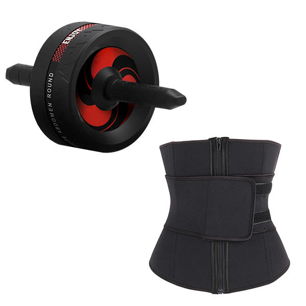 The abdominal muscle wheel can be equipped with tension belt push up support